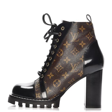 cheap black patent louis vuitton boots|louis vuitton black heel boots.